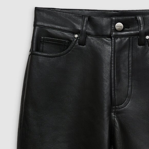 BRUNO PANT (Size 26) Recycled leather ANINE BING - Picture 3 of 5